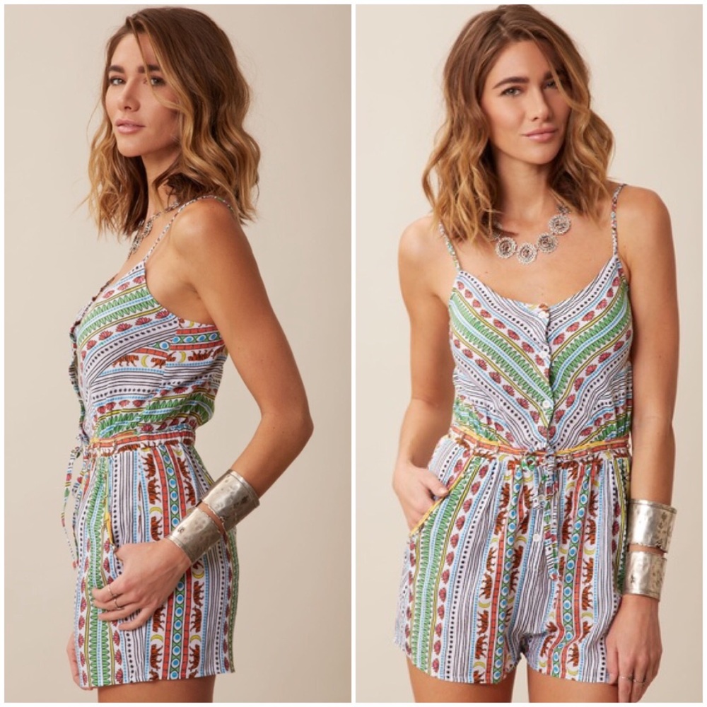 {mara Hoffman} elephant print & bells rompers